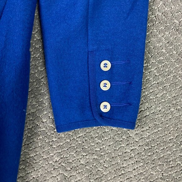 Geiger Cardigan Sweater Jacket Women's 42 Blue Wool Buttons Collection Austria - Picture 5 of 16